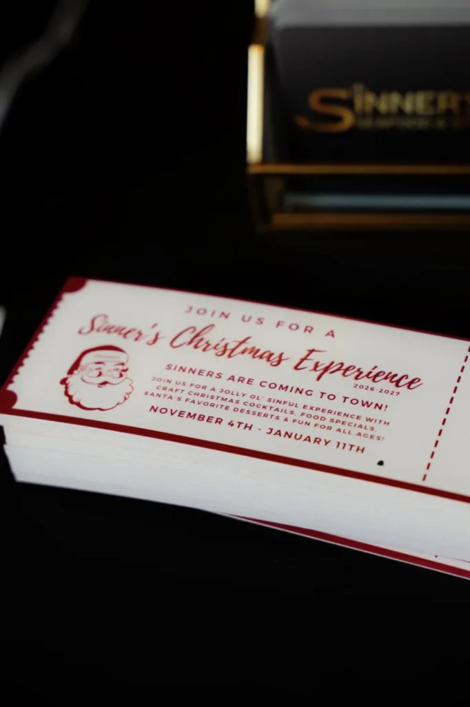A Sinner's Christmas Experience 2026–2027 ticket: November 4 – January 11